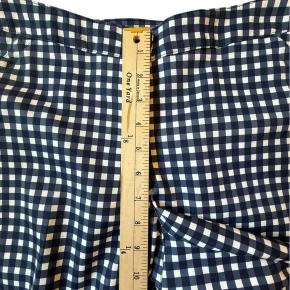 Callaway | Opti-Dr Golf Mid Rise Gingham Checkered Pattern Shorts Pockets Size 8 - Picture 3 of 8